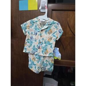 Newborn brand new bluey, from disney shorts outfit, set item 678